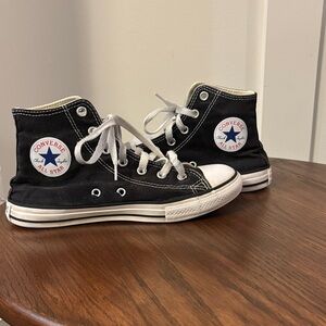 Converse Kids Black and White High-Top Sneakers